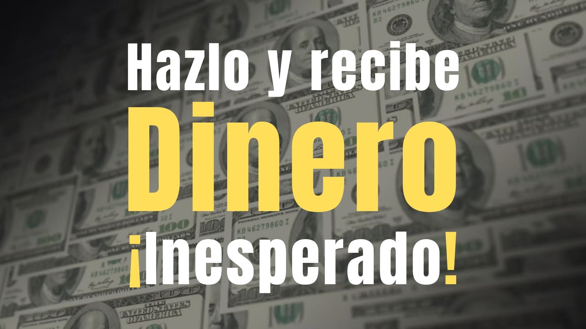 21 afirmaciones de dinero inesperado